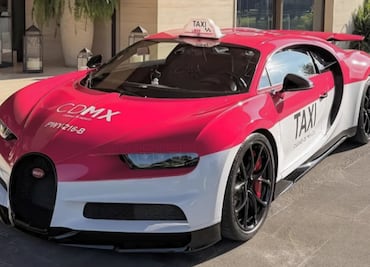 Bugatti Chiron de 88 millones tuneado como taxi de la CDMX se vuelve viral; pertenece al coleccionista Carlos “Don Huayra” Peralta