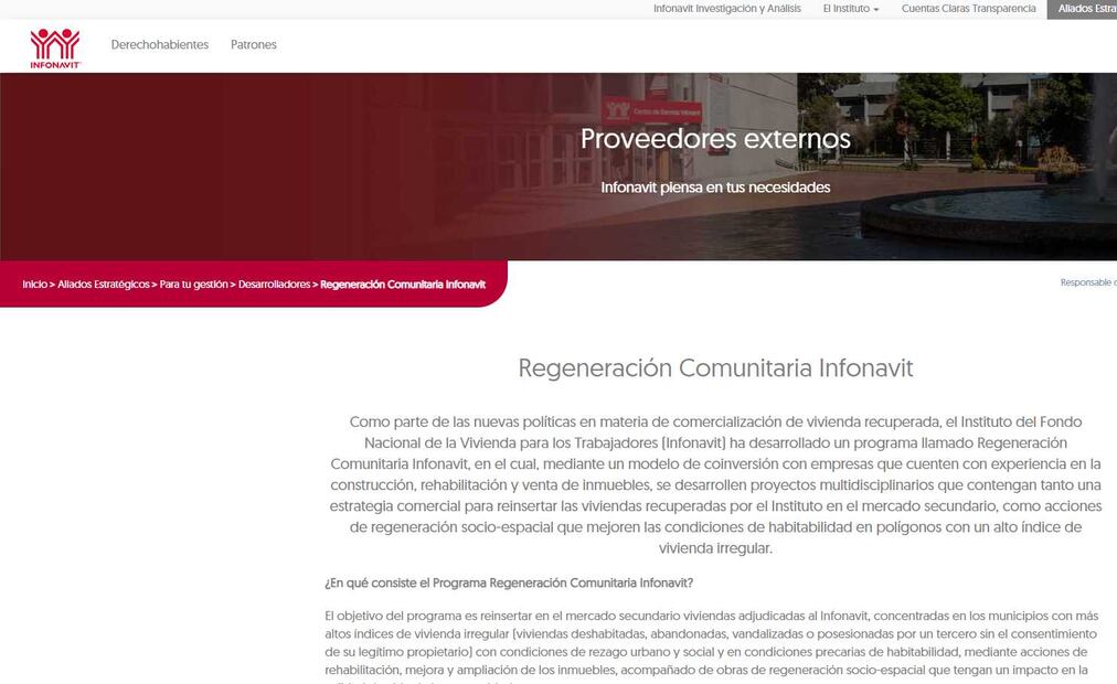 ¿Cómo comprar una casa abandonada por medio de Infonavit? (Foto: Sitio Web Infonavit)