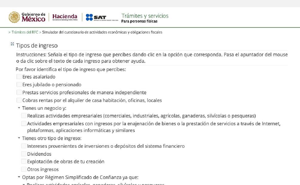 ¿Cómo entrar al simulador del SAT en 2025? (Foto: Sitio web del SAT)
