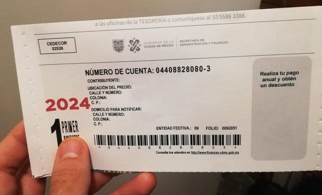 En el recibo del predial aparecen varias líneas de captura que aquí te explicamos. (Foto: Aldo Santamaría/DeDinero)