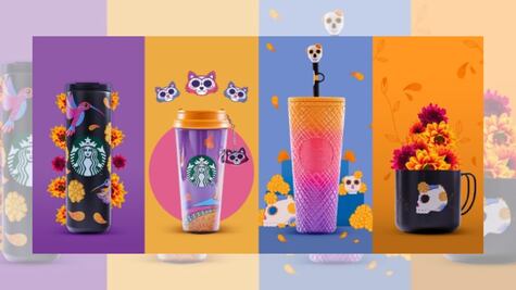 Starbucks se viste de cempasúchil: así es la colección global del Día de Muertos 2025