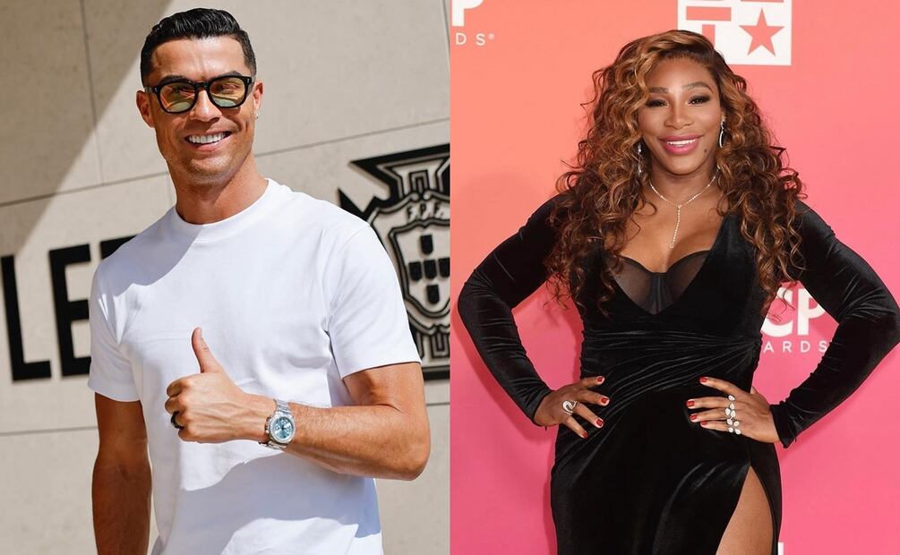 Cristiano Ronaldo y Serena Williams. (Foto: DeDinero)