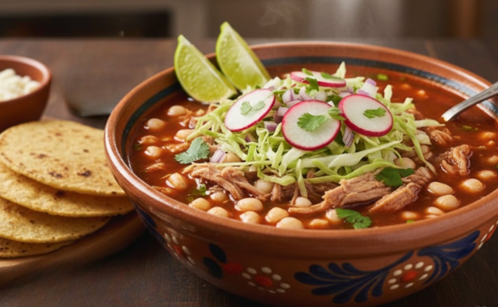 Pozole más barato en 2025: Profeco revela su costo real. (Foto: Creada con IA)