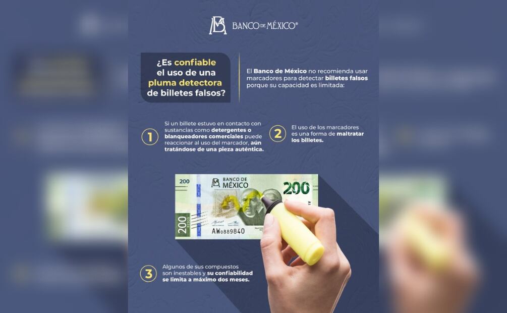Advertencia de Banxico. (Foto: Linkedin Banxio)
