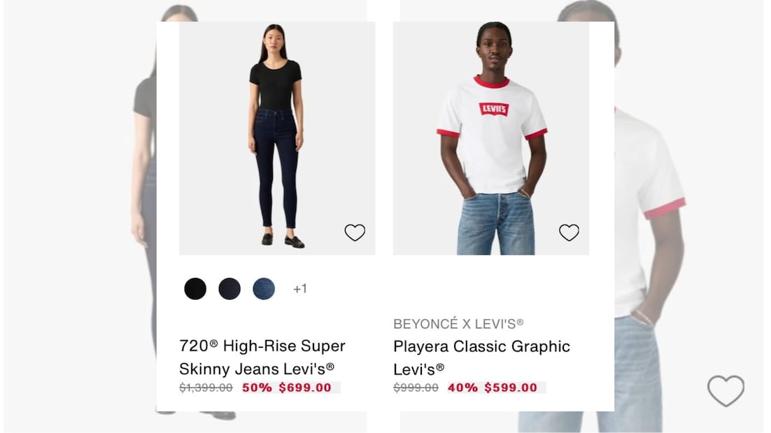 Los clásicos jeans Levi’s están en rebaja en su tienda en línea en México (Foto: Captura de pantalla-Tienda en línea Levi’s México)