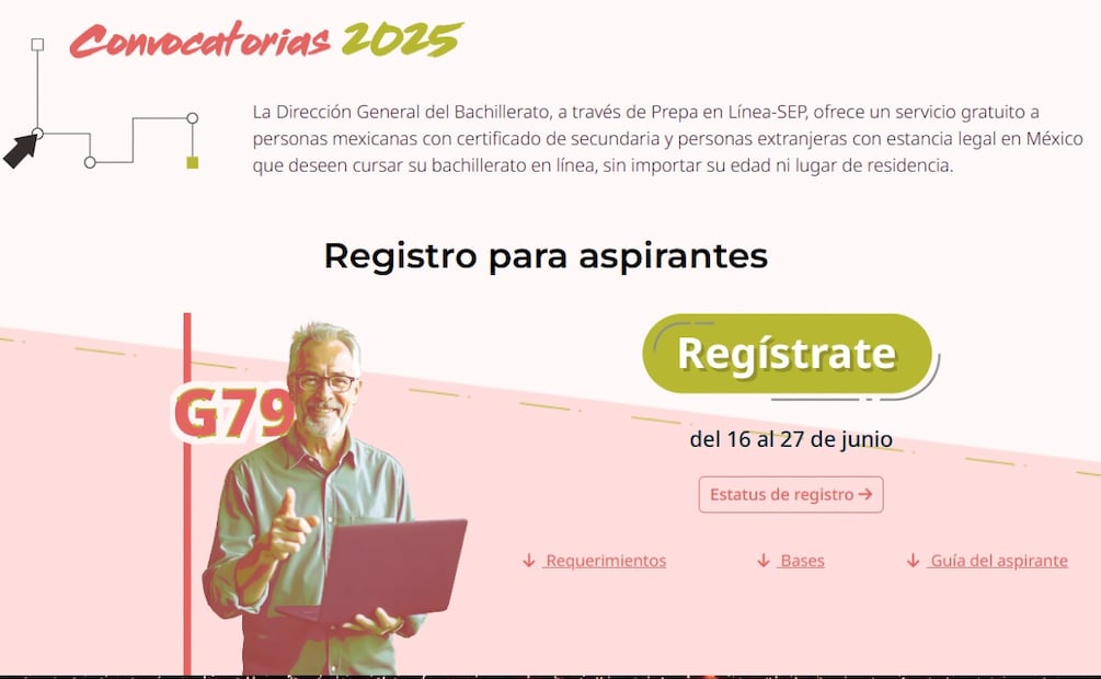 Registro para aspirantes. (Foto: Captura de pantalla)