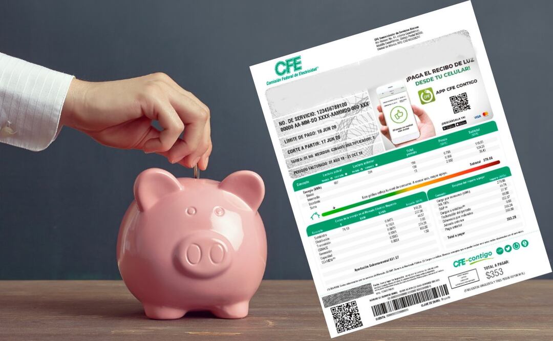 Conoce cómo ahorrar en el recibo de la CFE. (Foto: DeDinero)