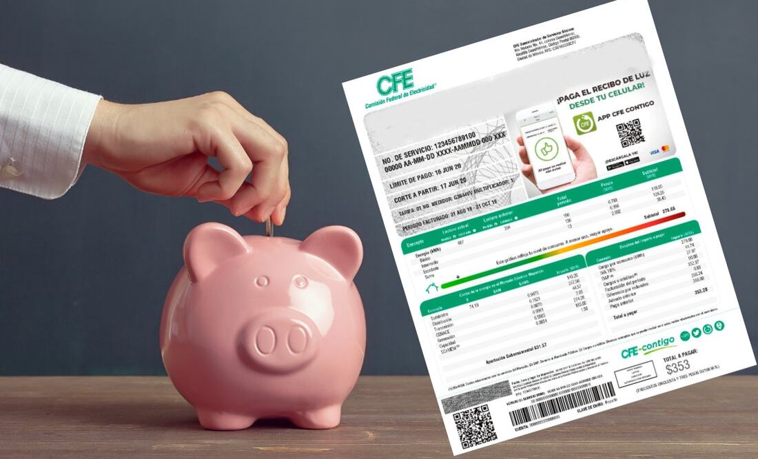 Conoce cómo ahorrar en el recibo de la CFE. (Foto: DeDinero)