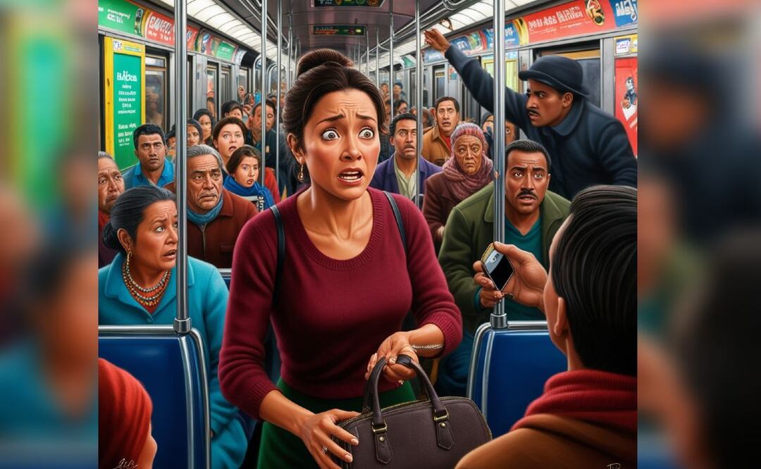 Estafas en el Metro CDMX: Lo que debes saber para cuidar tus pertenencias y viajar seguro. (Foto: Creada con IA)