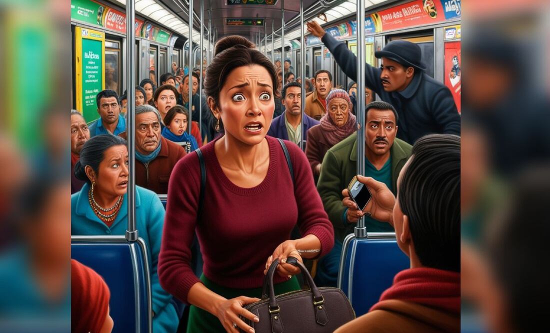 Estafas en el Metro CDMX: Lo que debes saber para cuidar tus pertenencias y viajar seguro. (Foto: Creada con IA)