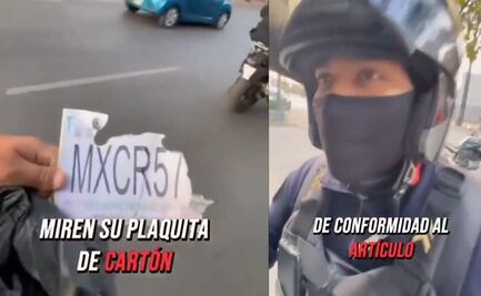 ¿Te puede multar cualquier policía? El escándalo viral que exhibe a agentes con placas de cartón 