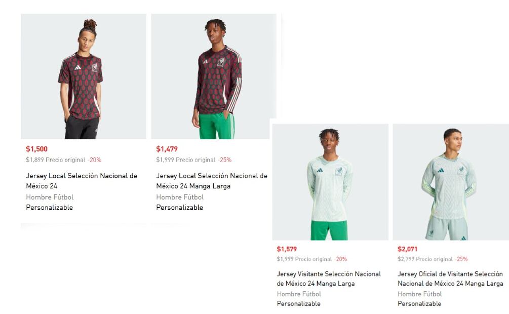 Playeras económicas. (Foto: Captura de pantalla)