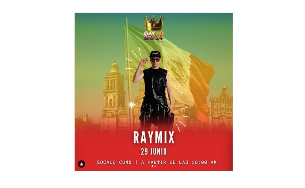 Raymix en el Pride 2024. (Foto: Captura de pantalla)