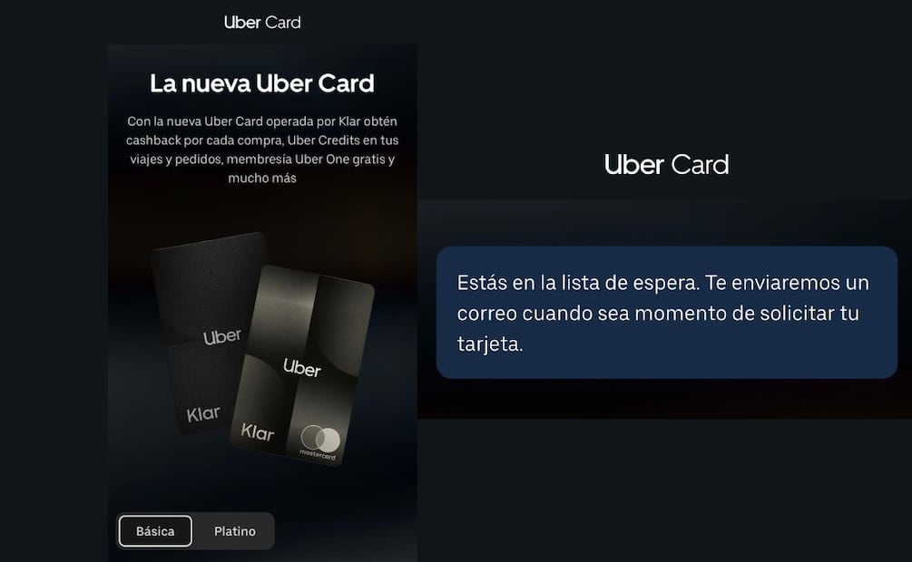 Uber Card reta a Nu y DiDi con cashback, MSI y salas VIP: así puedes tramitar la nueva tarjeta. (Foto: Captura de pantalla)