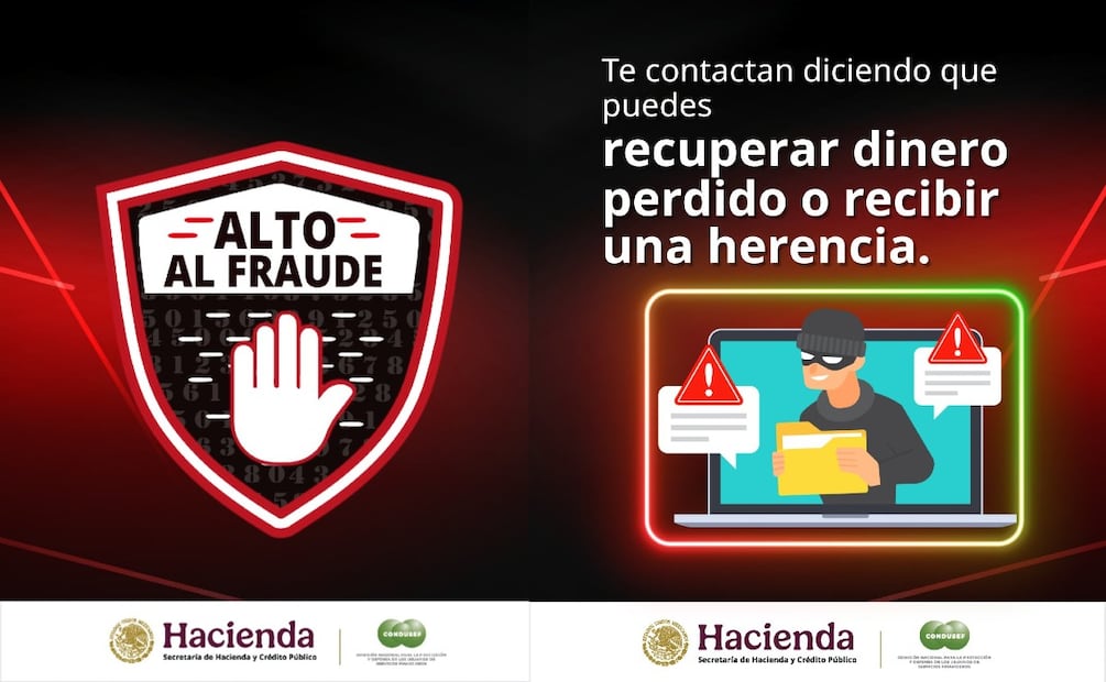 Alerta de fraude. (Foto: X de la Condusef)