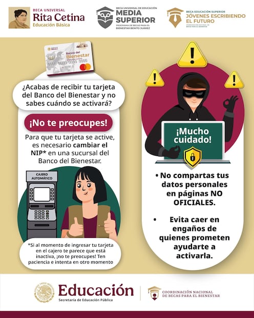 Activa tu tarjeta del Banco del Bienestar. (Foto: x de Julio Cesar Leon)