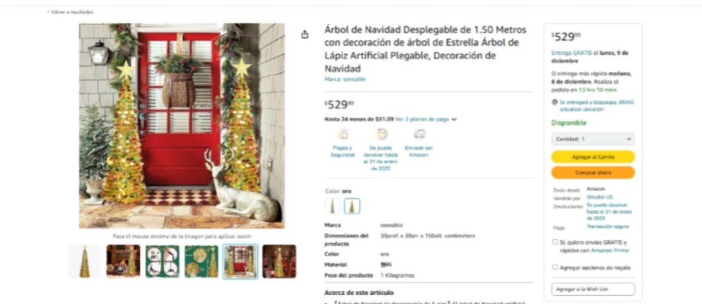 Árbol de Navidad. (Foto: Captura de pantalla)