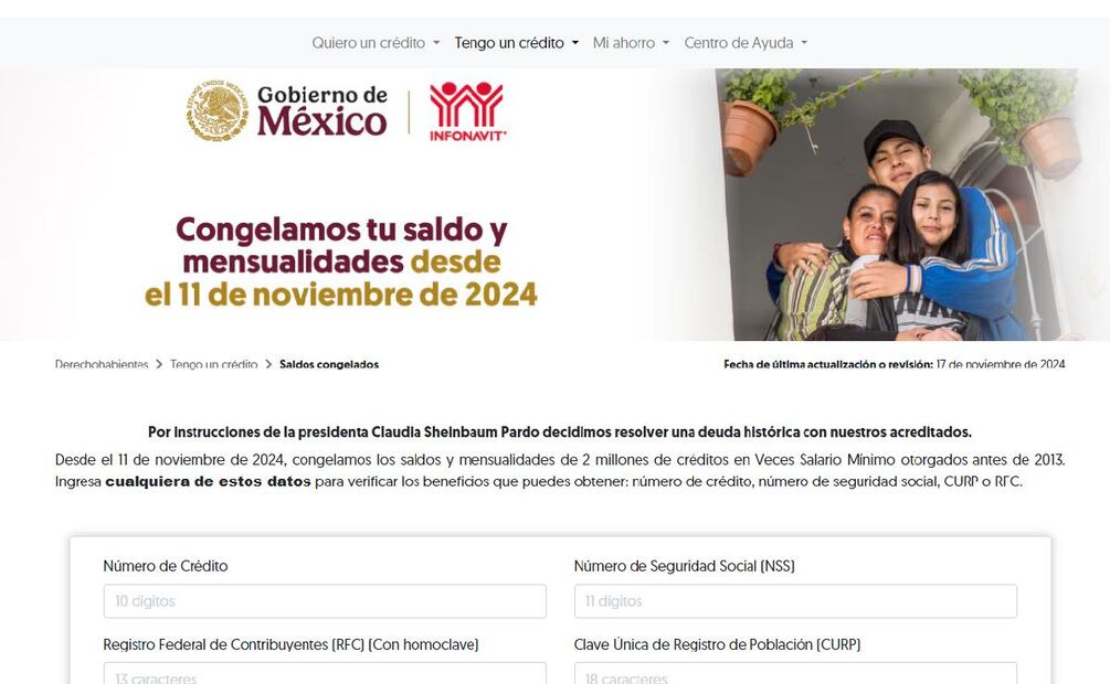¿Cómo saber si el Infonavit congeló mi crédito? (Foto: DeDinero)