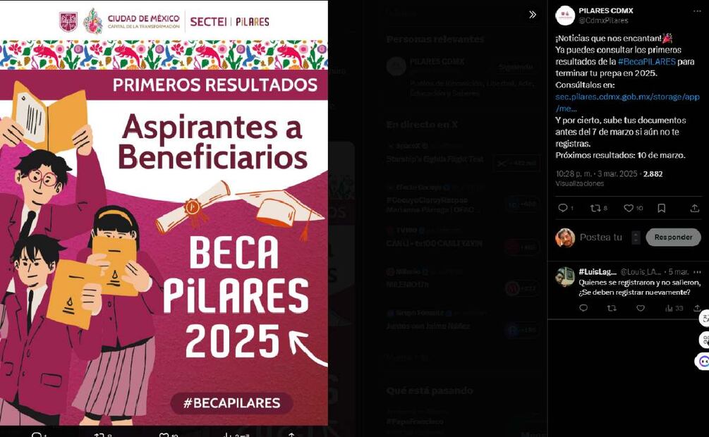 ¿Cuándo sale la convocatoria de Beca PILARES 2025? (Foto: DeDinero)