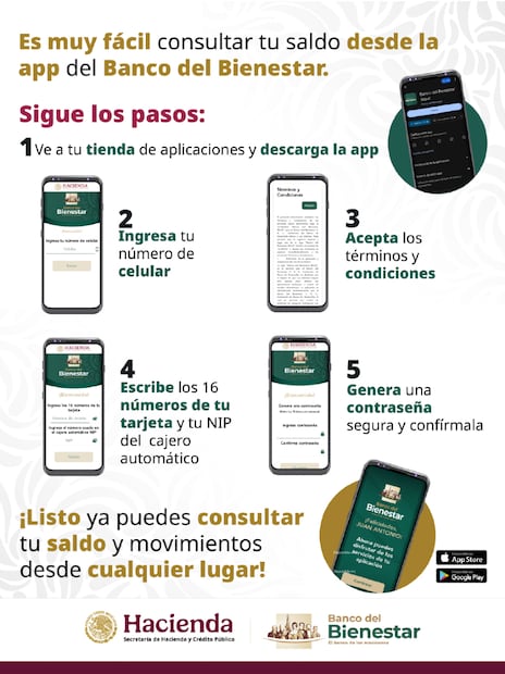 App del Banco del Bienestar. (Foto: X del Banco del Bienestar