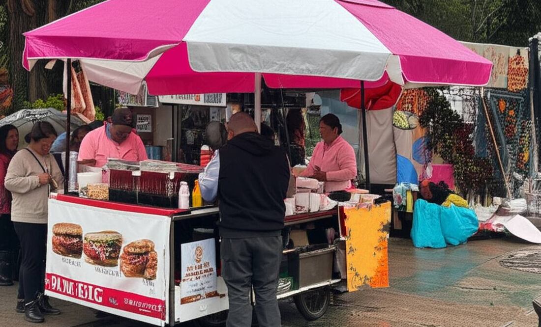Comerciantes ambulantes enfrentan nuevas restricciones en Reforma, Eje Central e Insurgentes. (Foto: Creada con IA)
