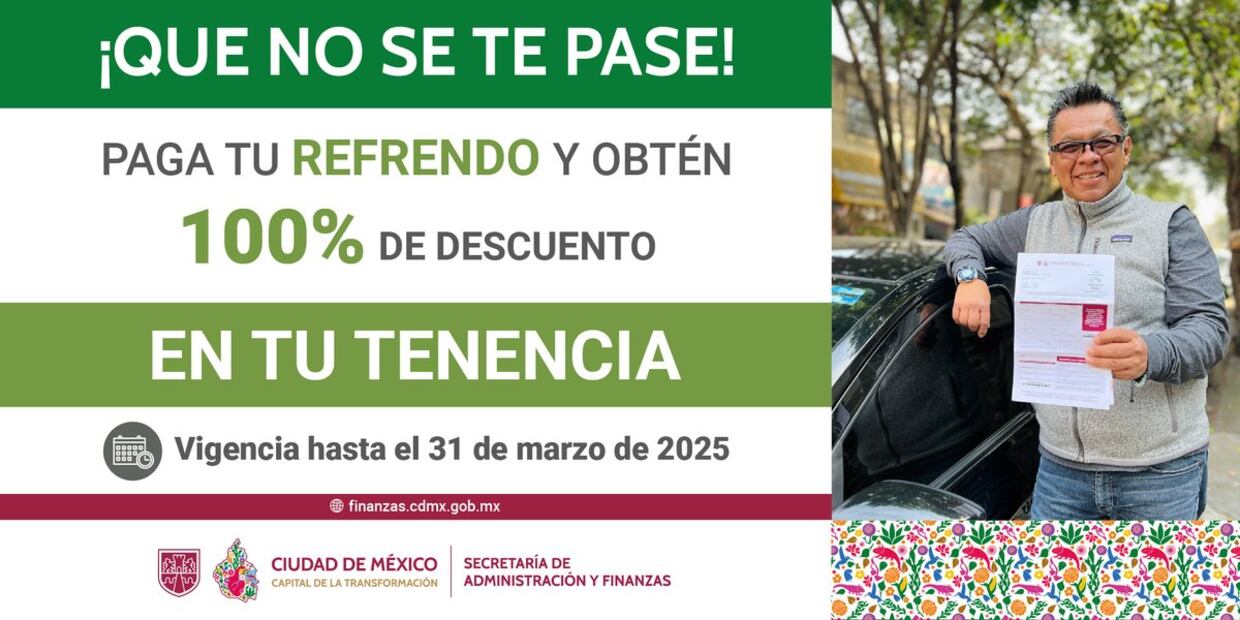 Descuento en la tenencia. (Foto: Redes sociales)