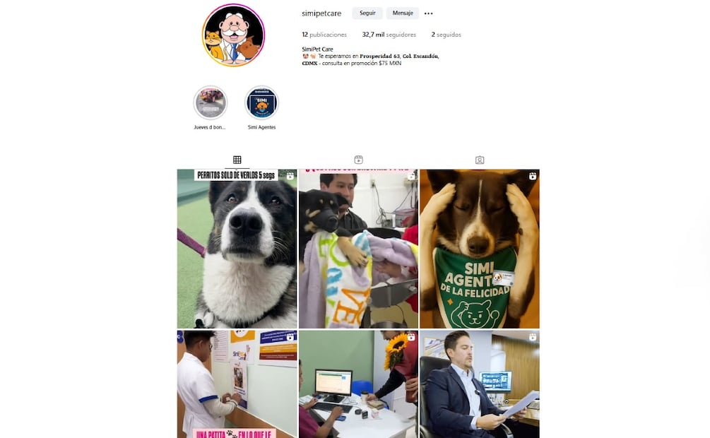 Instagram SimiPet Care. (Foto: Captura de pantalla)