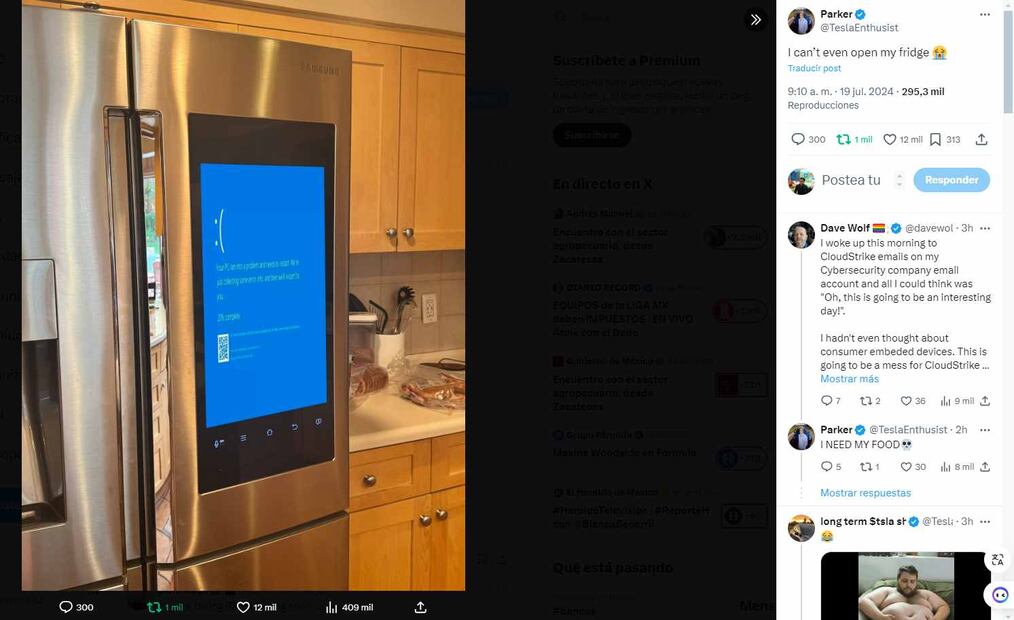 ¿Qué pasó con Microsoft hoy 19 de julio? (Fotos: Redes sociales)