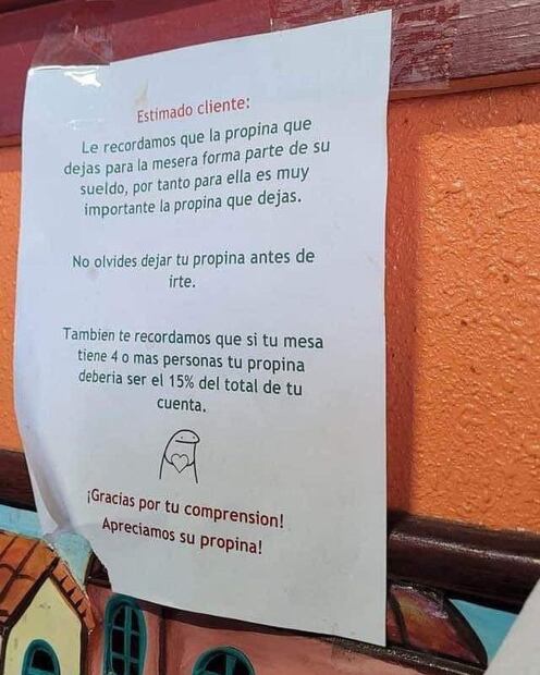 Alerta restaurantes: Patrón exhibe detalle en sueldo de mesera y esto encontramos en SAT y Profeco