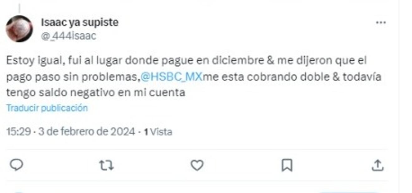 Usuarios de redes sociales arremetieron contra HSBC por supuestos  cargos dobles. (Foto: Captura)