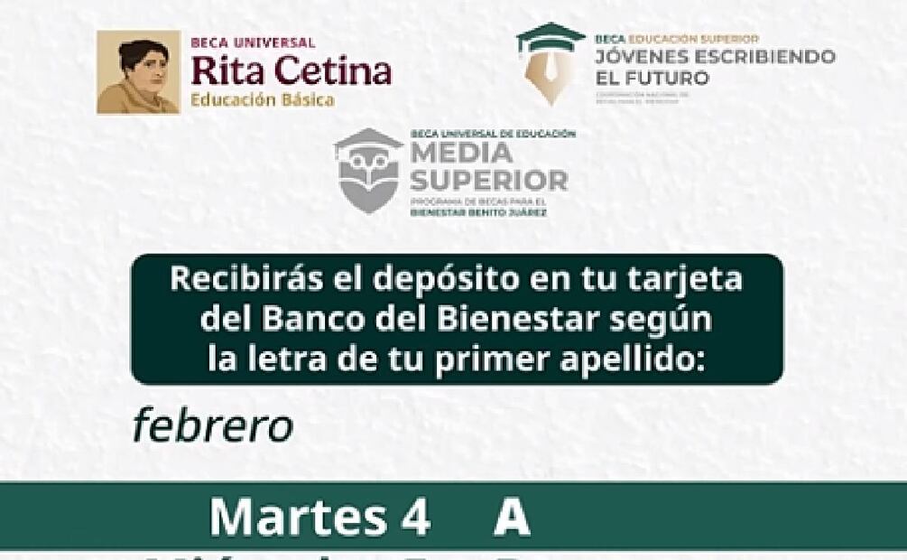 ¿Cuál es el calendario de pagos de Becas del Bienestar? (Foto: Sitio web)
