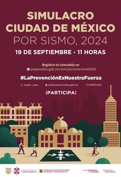 Simulacro Nacional. (Foto: Redes sociales)