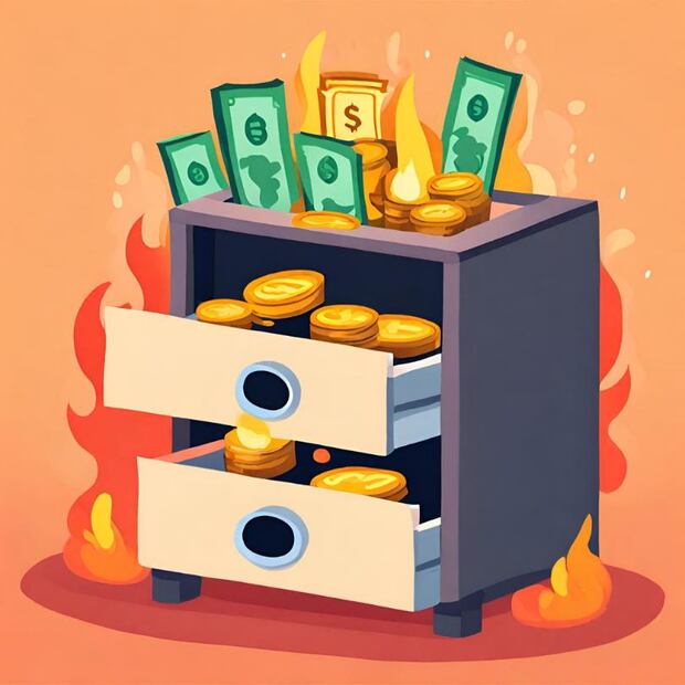 Si guardas tu dinero en efectivo, perderá su valor adquisitivo a consecuencia de la inflación. (Foto: Generada con Inteligencia Artificial)