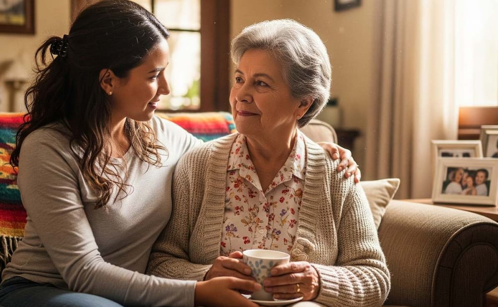 CDMX lanzará nuevo programa social para apoyar a cuidadores de adultos mayores y personas con discapacidad. (Foto: Creada con IA)