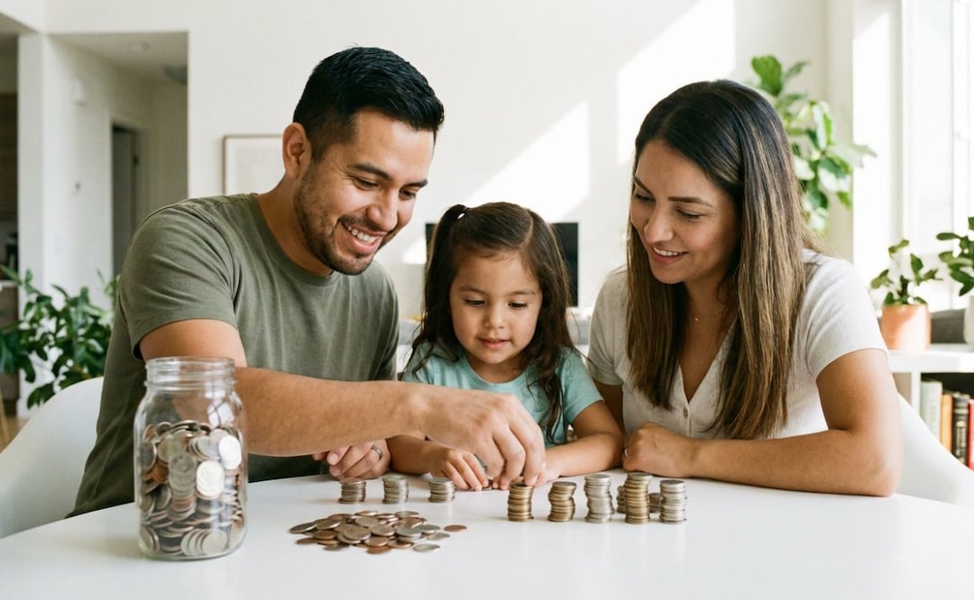 Educación financiera infantil: claves que cambian la forma en que los niños usan el dinero. (Foto: Creada con IA)