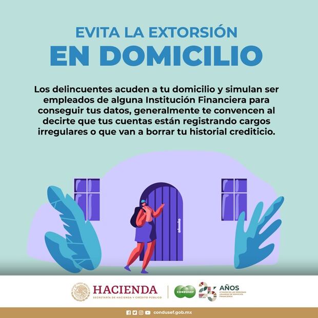 Extorsión a domicilio. (Foto: Redes sociales)