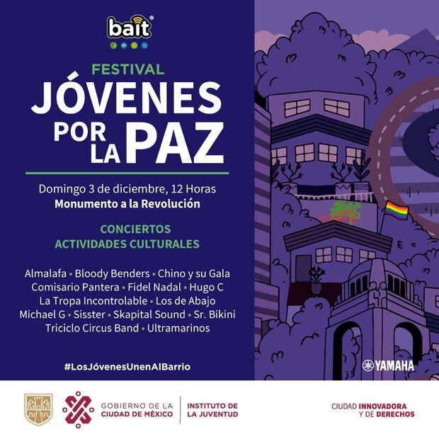 Cartel del festival para el 3 de diciembre. (Foto: Captura de Pantalla)