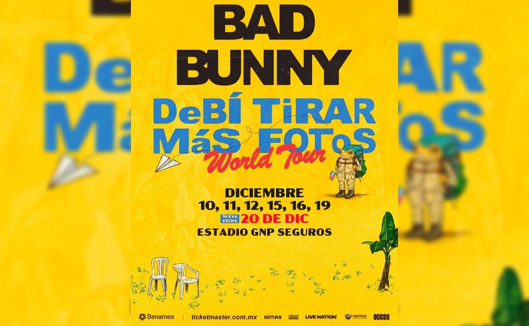 Precios de los boletos para Bad Bunny 2025 (Foto: Captura de pantalla- X de Ocesa Total)