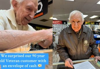 Veterano de 91 años recibe más de 9 millones de pesos gracias a campaña viral en TikTok y GoFundMe