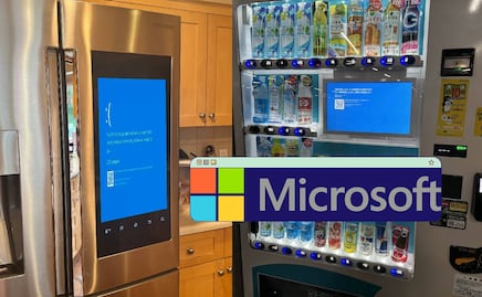 Resumen falla Microsoft y 6 problemas mundiales: refrigeradores y máquinas expendedoras sin sistema