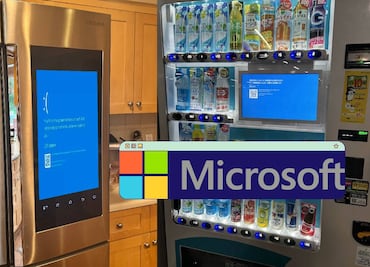 Resumen falla Microsoft y 6 problemas mundiales: refrigeradores y máquinas expendedoras sin sistema