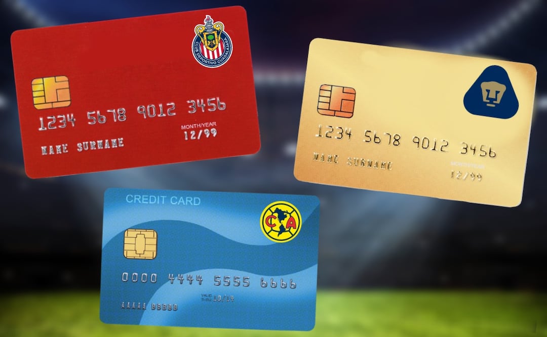 Conoce las tarjetas bancarias de los equipos de la Liga MX. (Foto: DeDinero)