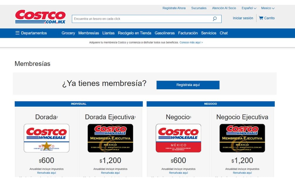 ¿Cuánto cuesta la membresía de Costco en 2025 y qué incluye? (Foto: Sitio oficial de Costco)