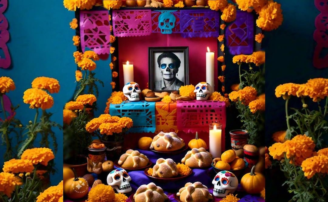 Ofrenda de Día de Muertos: Estrategias para celebrar y ahorrar según BBVA. (Foto: Creada con IA)