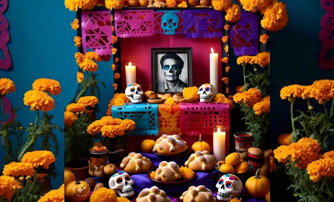 Ofrenda de Día de Muertos: Estrategias para celebrar y ahorrar según BBVA.  (Foto: Creada con IA)