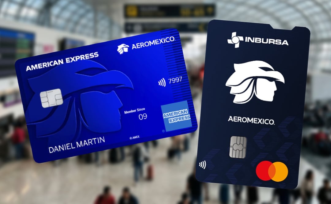 Inbursa Aeroméxico Ascend vs. Amex Aeroméxico: descubre cuál tarjeta da más beneficios al viajar. (Foto: Creada con IA / Captura de pantalla)