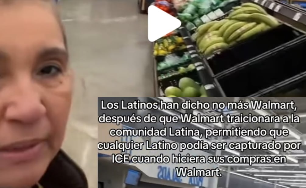 Imágenes virales de Walmart y cambios repentinos para pedir perdón a clientes hispanos (Foto: Captura de pantalla-Tiktok)