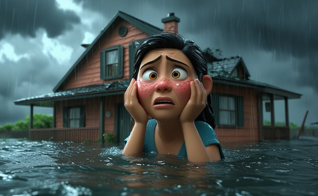 ¿Perdiste bienes por las lluvias? Así puedes solicitar el Crédito para Damnificados del Fonacot. (Foto: Creada con IA)