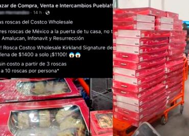 VIDEO: Revendedores compran 'todas' las Roscas de Reyes en Costco y abren debate emprendedor