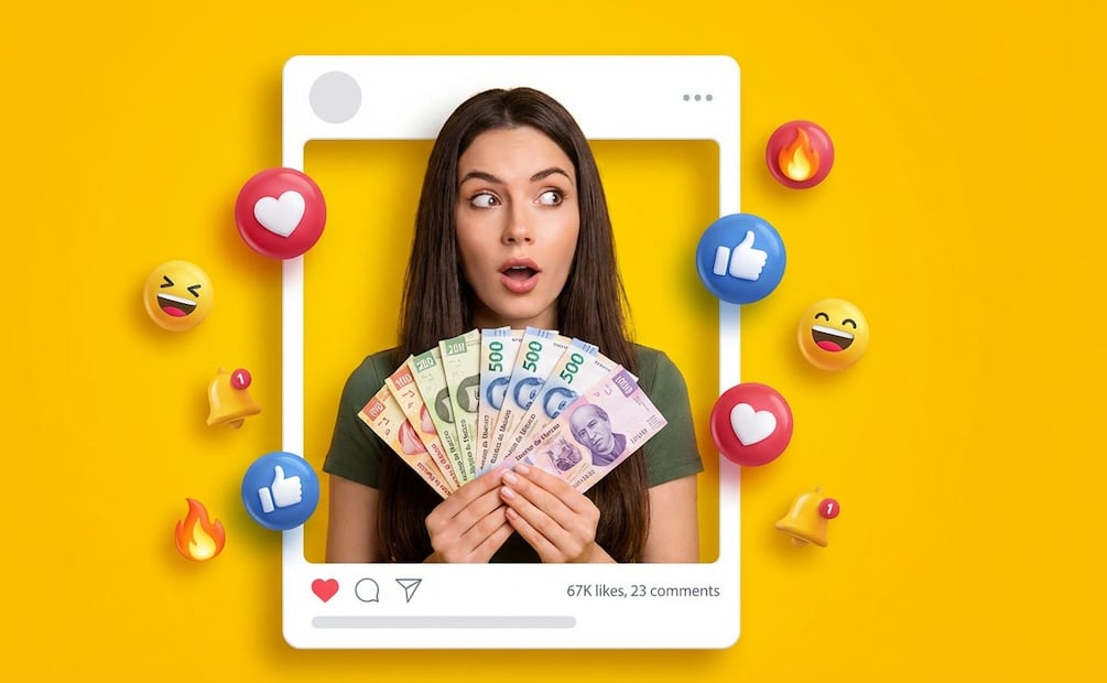 ¿Ganas dinero en TikTok o YouTube? El SAT lanza aviso sobre cómo declarar tus regalías este 2026. (Foto: Creada con IA)